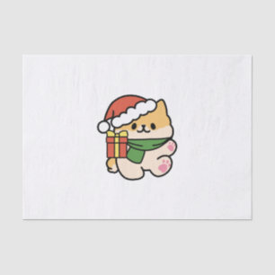 Yappy Howlidays - Niedlicher Cartoon für Weihnacht Seidenpapier