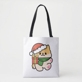 Yappy Howlidays - Niedlicher Cartoon für Weihnacht Tasche