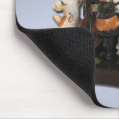 "Yappy Stunde" Corgi u. Schafe Mousepad (Ecke)