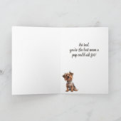 Yappy Yorkie Mother Day Karte (Innenseite)