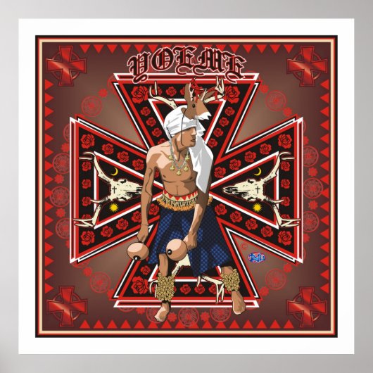 Yaqui Deer Dancer Art Poster richard legarreta (Vorne)