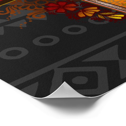 Yaqui Deer Skull Poster Kunst (Ecke)