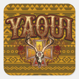 Yaqui Deer Skull Sticker Design