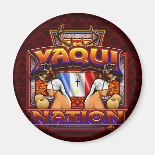 Yaqui Nation Deer Dancer Magnet (Vorne)