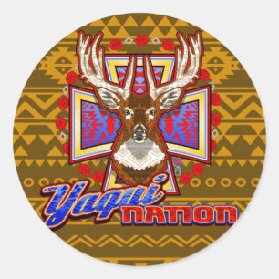Yaqui-Nation Reh Design Yoeme Aufkleber