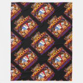 Yaqui Nations-Flaggen-Rotwild-Tänzerentwurf Fleecedecke (Vorderseite)