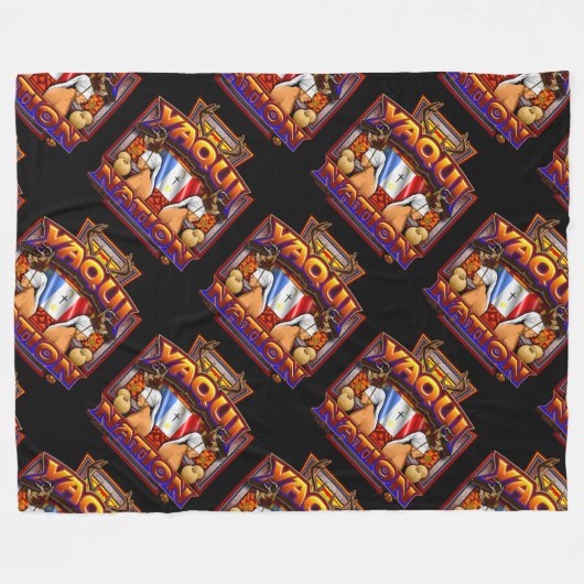 Yaqui Nations-Flaggen-Rotwild-Tänzerentwurf Fleecedecke (Vorderseite (Horizontal))