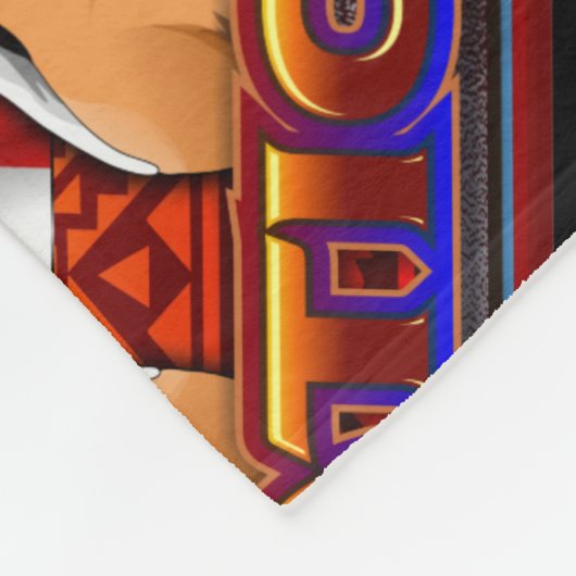 Yaqui Nations-Flaggen-Rotwild-Tänzerentwurf Fleecedecke (Ecke)