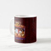 Yaqui Nations-Flaggen-Rotwild-Tänzerentwurf Kaffeetasse (Vorderseite Links)