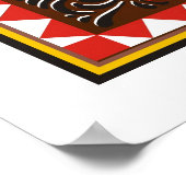 Yaqui Pescula Maskenposter Poster (Ecke)