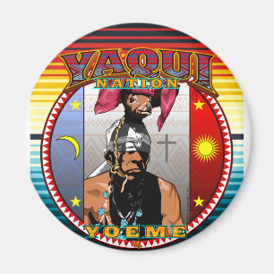 Yaqui Rotwild-Tänzermagnet 3 Magnet