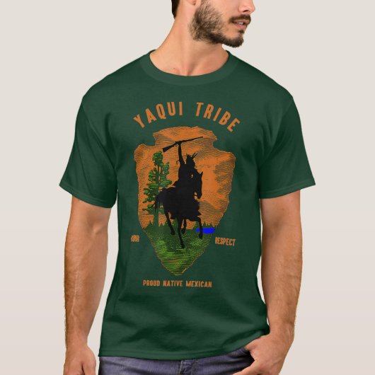 Yaqui Tribe Native Mexican Proud Retro T-Shirt (Vorderseite)