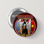 Yaqui Yoeme Deer Dancer Design Button (Vorne & Hinten)