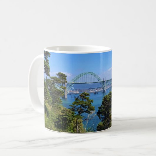 Yaquina Bay Bridge, Newport, Oregon Kaffeetasse (Vorderseite Links)