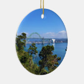 Yaquina Bay Bridge, Newport, Oregon Keramik Ornament (Rechts)