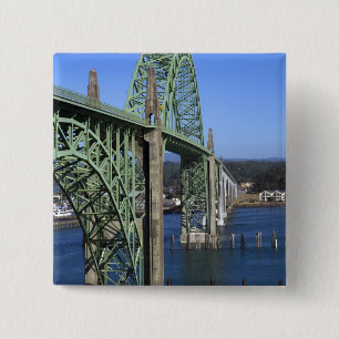 Yaquina Bay Bridge über die Yaquina Bay Button