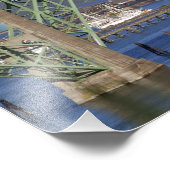 Yaquina Bay Bridge über die Yaquina Bay Fotodruck (Ecke)