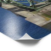 Yaquina Bay Bridge über die Yaquina Bay Fotodruck (Ecke)