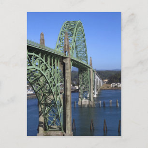 Yaquina Bay Bridge über die Yaquina Bay Postkarte