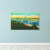 Yaquina Bay BridgeNewport, OR Leinwanddruck (Insitu (Holzboden))