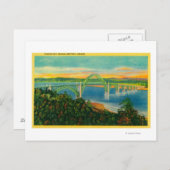Yaquina Bay BridgeNewport, OR Postkarte (Vorne/Hinten)