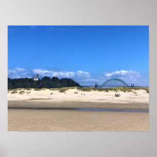 Yaquina Bay Leuchtturm, Newport, Oregon Poster
