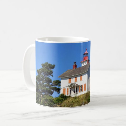 Yaquina Bay Lighthouse, Newport, Oregon Kaffeetasse (Vorderseite Links)