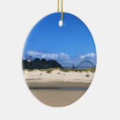 Yaquina Bay Lighthouse, Newport, Oregon Keramik Ornament (Rechts)