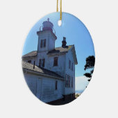 Yaquina Bay Lighthouse, Newport, Oregon Keramik Ornament (Rechts)