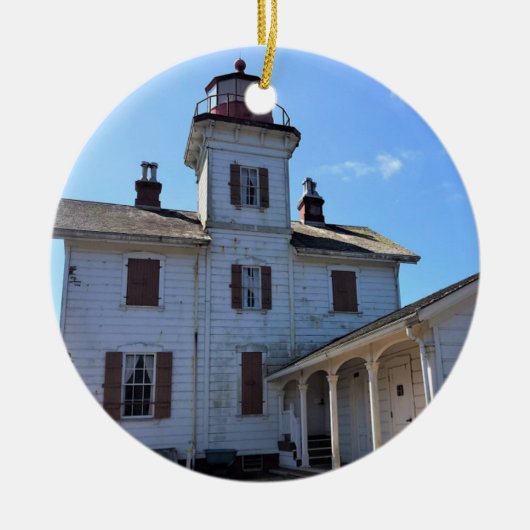 Yaquina Bay Lighthouse, Newport, Oregon Keramik Ornament (Vorne)