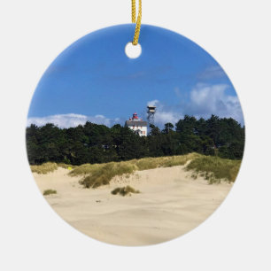 Yaquina Bay Lighthouse, Newport, Oregon Keramik Ornament
