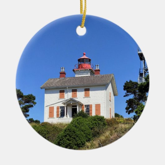 Yaquina Bay Lighthouse, Newport, Oregon Keramik Ornament (Vorne)