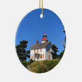 Yaquina Bay Lighthouse, Newport, Oregon Keramik Ornament (Rechts)