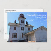 Yaquina Bay Lighthouse, Newport, Oregon Postkarte (Vorne/Hinten)