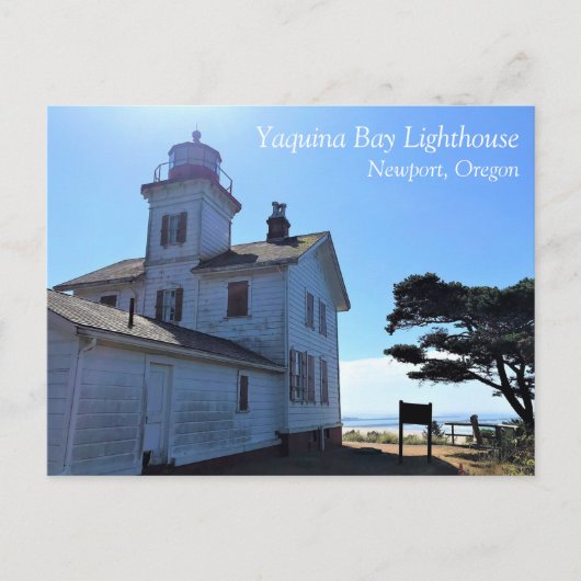 Yaquina Bay Lighthouse, Newport, Oregon Postkarte (Vorderseite)