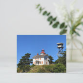 Yaquina Bay Lighthouse, Newport, Oregon Postkarte (Stehend Vorderseite)
