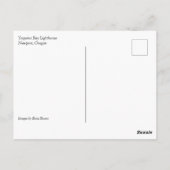 Yaquina Bay Lighthouse, Newport, Oregon Postkarte (Rückseite)