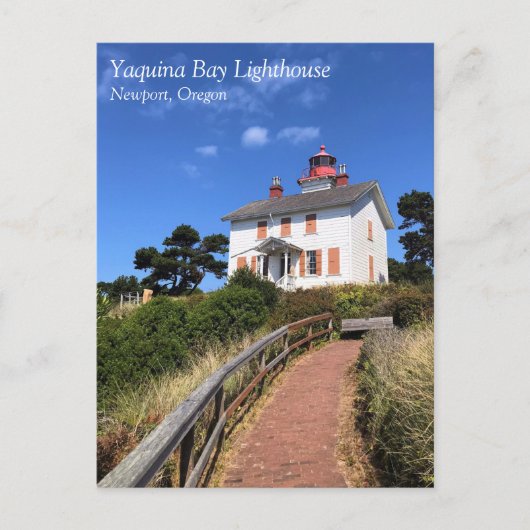 Yaquina Bay Lighthouse, Newport, Oregon Postkarte (Vorderseite)