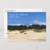 Yaquina Bay Lighthouse, Newport, Oregon Postkarte (Vorne/Hinten)