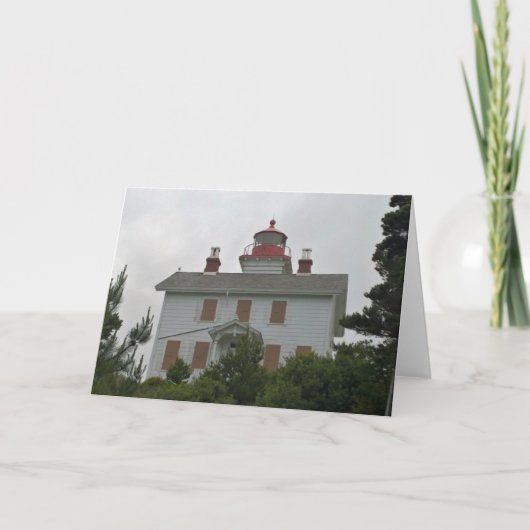 Yaquina Bay Lighthouse, OR Karte (Vorderseite)