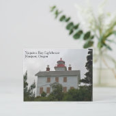Yaquina Bay Lighthouse, OR Postkarte (Stehend Vorderseite)