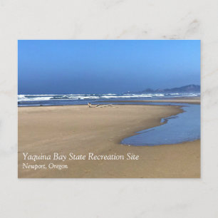 Yaquina Bay Staat Recreation Site, Newport, Oregon Postkarte