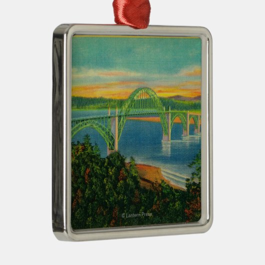 Yaquina Bucht BridgeNewport ODER Ornament Aus Metall (Rechts)