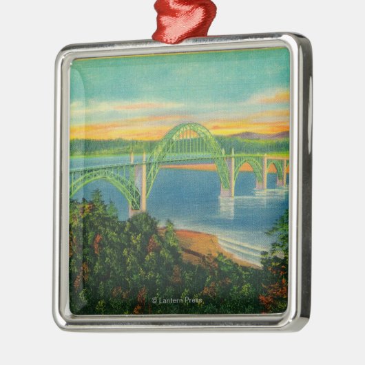 Yaquina Bucht BridgeNewport ODER Ornament Aus Metall (Links)