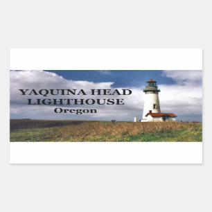 Yaquina Hauptleuchtturm, Oregon Rechteckiger Aufkleber