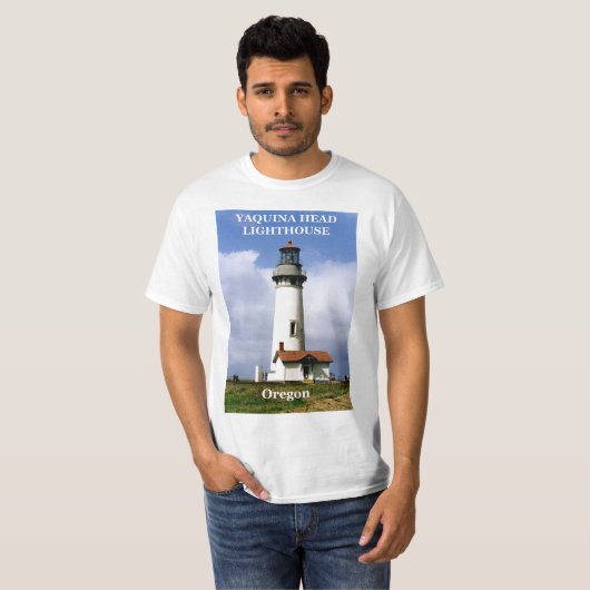 Yaquina Hauptleuchtturm, Oregon-T - Shirt (Vorne ganz)