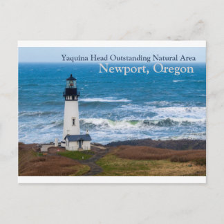 Yaquina Head Hervorragendes Leuchtturm im Naturgeb Postkarte