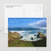 Yaquina Head Hervorragendes Naturgebiet, Oregon Po Postkarte (Vorne/Hinten)