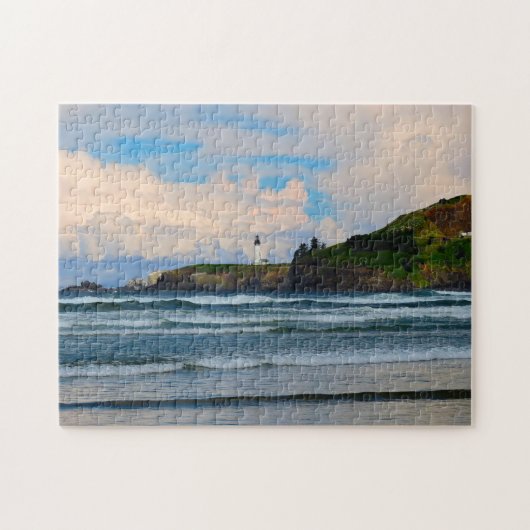 Yaquina Head Leuchtturm Oregon. Puzzle (Horizontal)