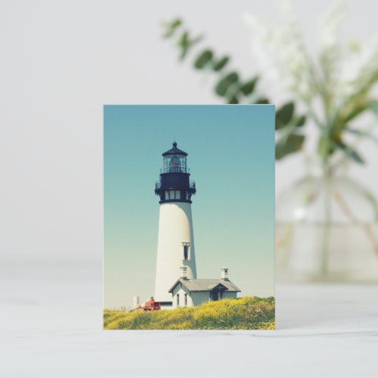 Yaquina Head Lighthouse - 2015 Postkarte (Stehend Vorderseite)